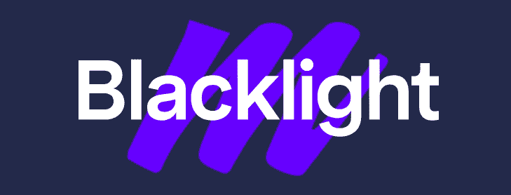 Logoen til The Markup's Blacklight Real-Time Website Privacy Inspector.